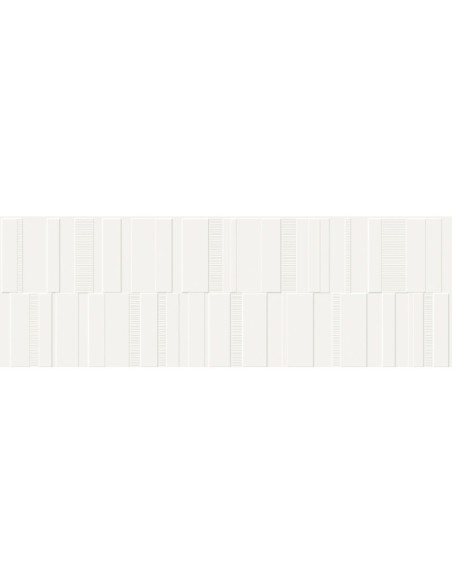 Azulejo PURE White Struttura Code 3D Sat de MARAZZI. Ref M130