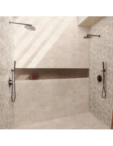 Azulejo LIMESTONE WALL decoro grifoglio sand touch de Marazzi. Ref MFDT