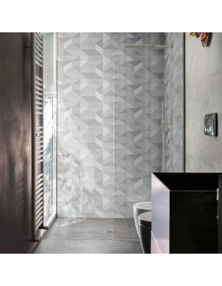Azulejo NATURALIA Decoro micro grigio touch de Marazzi - MENN