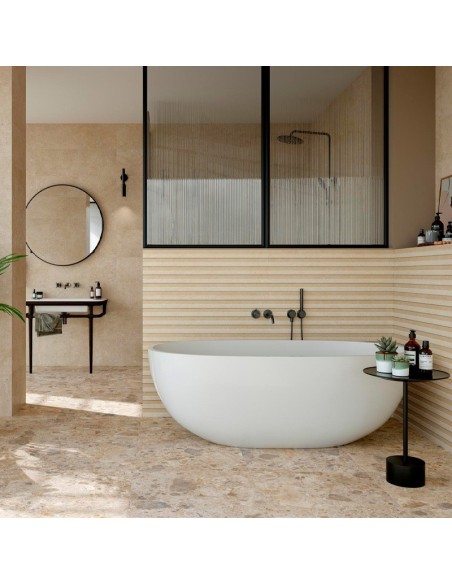 Azulejo CARACTER WALL Greige Struttura Walltone 3D de MARAZZI - M953