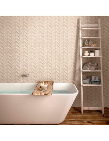 Azulejo Work Beige Struttura Spike 3D de MARAZZI. Ref M13A