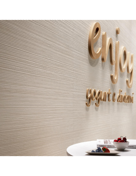 Azulejo MATERIKA Beige Struttura Spatula 3D de Marazzi (Ref. MMN6) | Azulisimo