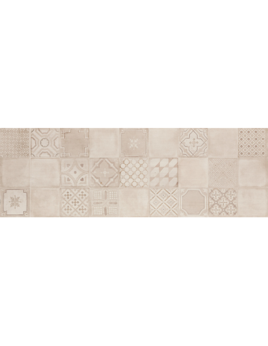 Azulejo MATERIKA Beige/Fango Decoro Cementine de Marazzi (Ref. MMJX) | Azulisimo