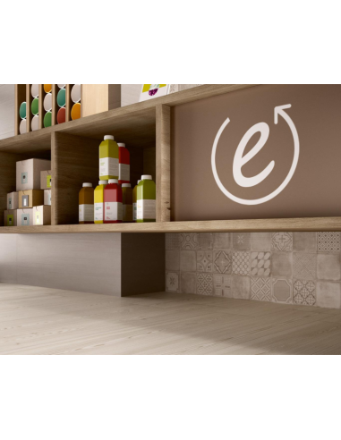 Azulejo MATERIKA Beige/Fango Decoro Cementine de Marazzi (Ref. MMJX) | Azulisimo