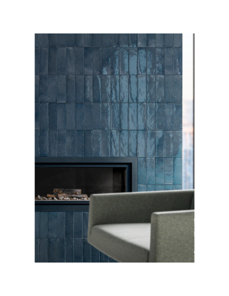 Porcelánico RICE 7,5x20cm Blu de Marazzi (Ref. M969) | Azulisimo
