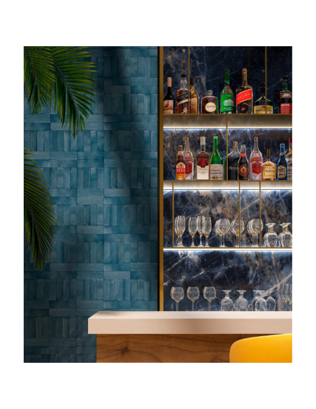 Porcelánico RICE Blu 5x15cm de Marazzi (Ref. M96R) | Azulisimo