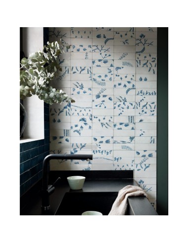 Porcel nico RICE Decoro Leaf Bianco De Marazzi Ref M96T Azulisimo Porcel nico RICE Decoro Leaf Bianco De Marazzi Ref M96T Azulisimo