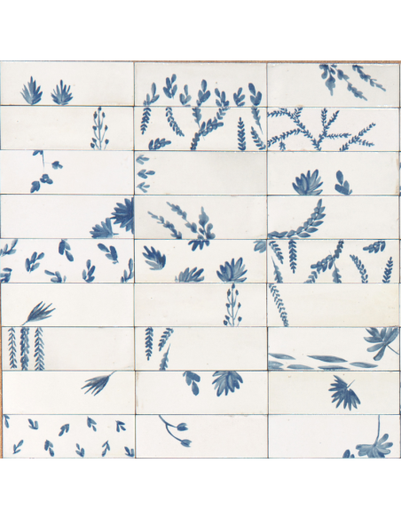 Porcelánico RICE Decoro Leaf Bianco de Marazzi (Ref. M96T) | Azulisimo