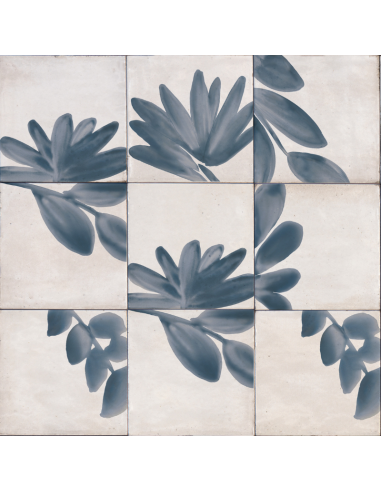 Porcelánico RICE Decoro Blossom Bianco de Marazzi (Ref. M9JA) | Azulisimo