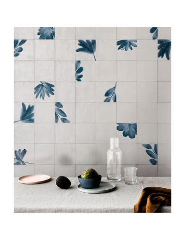 Porcelánico RICE Decoro Blossom Bianco de Marazzi (Ref. M9JA) | Azulisimo