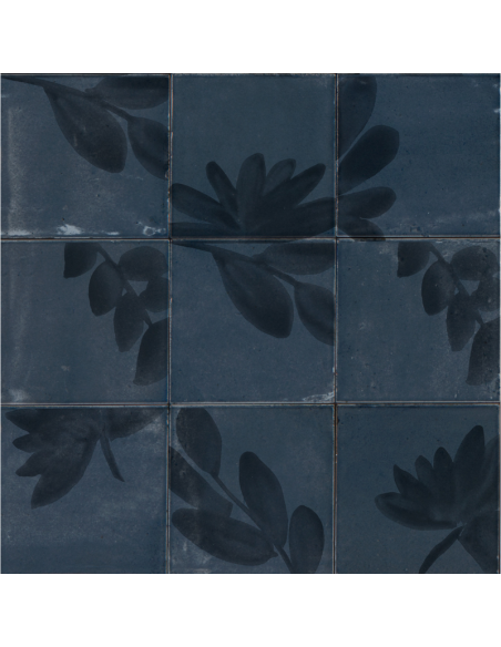 Porcelánico RICE Decoro Blossom Blu de Marazzi (Ref. M9J9) | Azulisimo