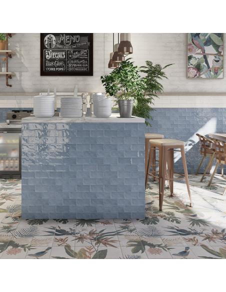 Azulejo ORIGINAL BULEVAR Blu 7,5x15cm de Mainzu | Ref. PT03177