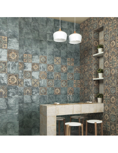 Azulejo MANDALA Green de Mainzu | Ref. PT02796