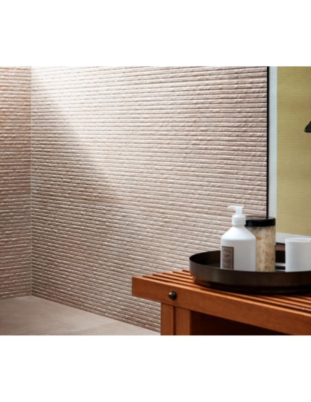 Azulejo STONE ART Taupe Struttura Woodcut 3D Marazzi - M014 | AZULISIMO