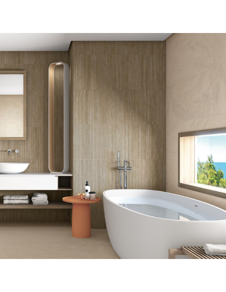 Azulejo STRAVAGANZA Beige 45x120cm de Vives - Ref. 4YXN | Azulisimo