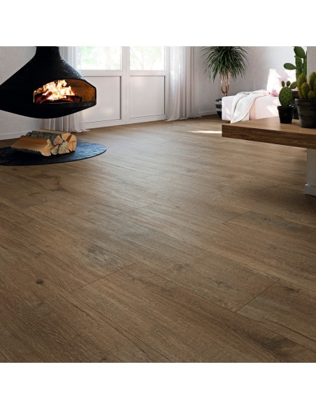 Suelo porcelánico SELVA Teca 26x160cm de GRESPANIA - 86VS99T | Azulisimo