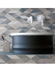 Azulejo CHALK Decoro origami smoke de MARAZZI. Referencia M02S | Azulisimo 2