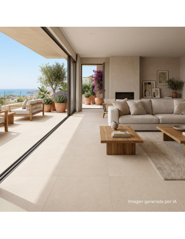 Porcelánico KALKSTEN Artic 90x90cm de Argenta | Efecto cemento | Suelo y pared | Azulisimo