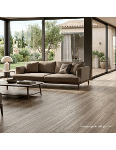 Porcelánico TREVERKCHIC Noce Tinto 30x120cm de MARAZZI. Referencia MH2Q | Azulisimo 2