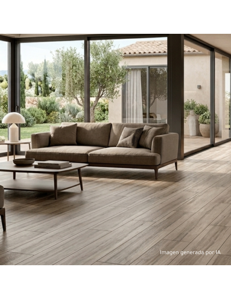 Porcelánico TREVERKCHIC Noce Tinto 30x120cm de MARAZZI. Referencia MH2Q | Azulisimo