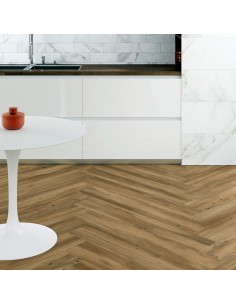 Porcelánico SHERWOOD Nogal 19.5x120cm de GRESPANIA - 59SH99T | Azulisimo 2