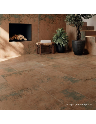 Porcelánico Manises, color Musgo multiformato de la marca Grespania.