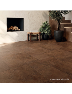 Porcelánico Manises, color Terracota multiformato de la marca Grespania. 2