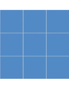 Azulejo Chroma, color azul medio, acabado mate, formato 20x20cm de la marca Mainzu.