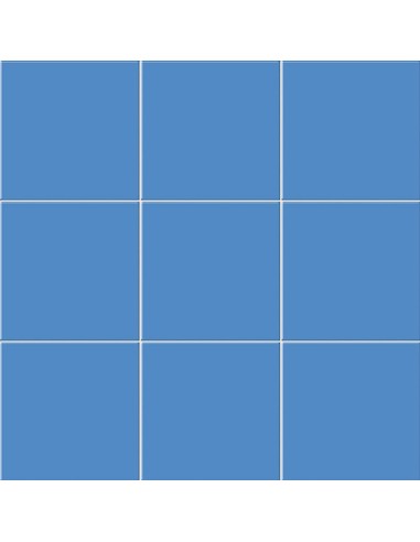 Azulejo Chroma, color azul medio, acabado mate, formato 20x20cm de la marca Mainzu.