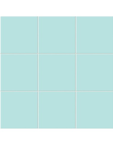 Azulejo Chroma, color turquesa, acabado mate, formato 20x20cm de la marca Mainzu.