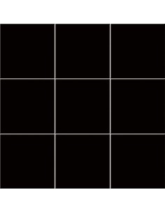 Azulejo Chroma, color negro, formato 20x20cm de la marca Mainzu.
