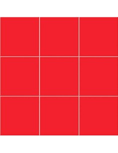 Azulejo Chroma, color rojo, formato 20x20cm de la marca Mainzu.