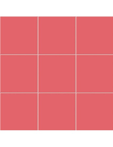 Azulejo Chroma, color rosso, acabado brillo, formato 20x20cm de la marca Mainzu.