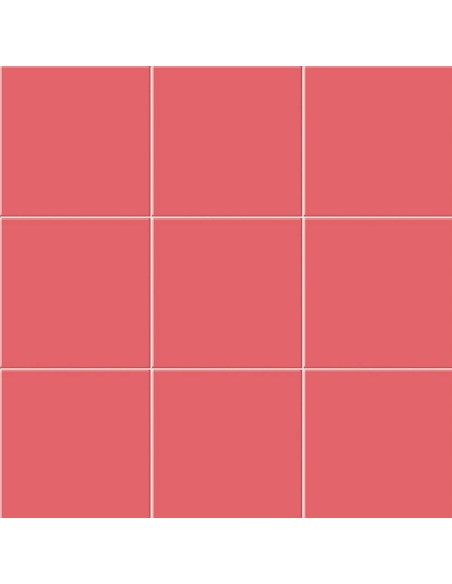 Azulejo Chroma, color rosso, acabado brillo, formato 20x20cm de la marca Mainzu.