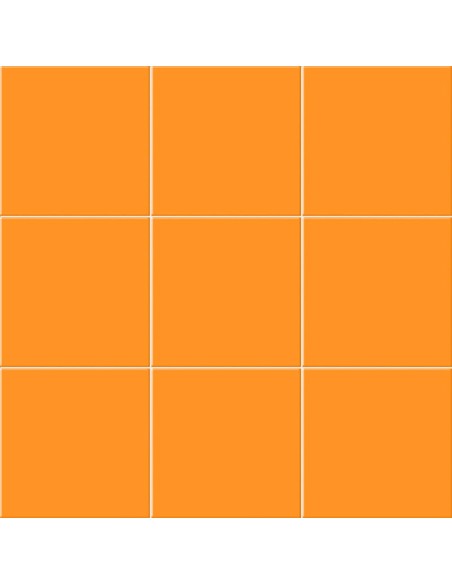 Azulejo Chroma, color Naranja, formato 20x20cm de la marca Mainzu.