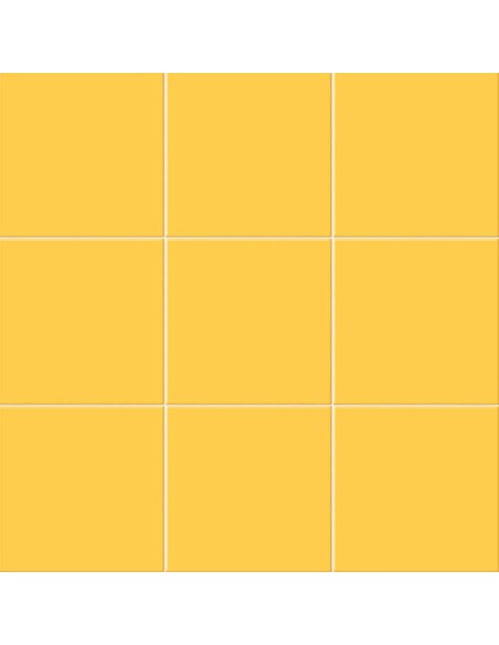 Azulejo Chroma, color Amarillo, formato 20x20cm de la marca Mainzu.