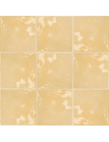Muestra Azulejo ESTIL ANTIC Amarillo, beige y VITTA Limone de Mainzu