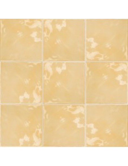 Muestra Azulejo ESTIL ANTIC Amarillo, beige y VITTA Limone de Mainzu