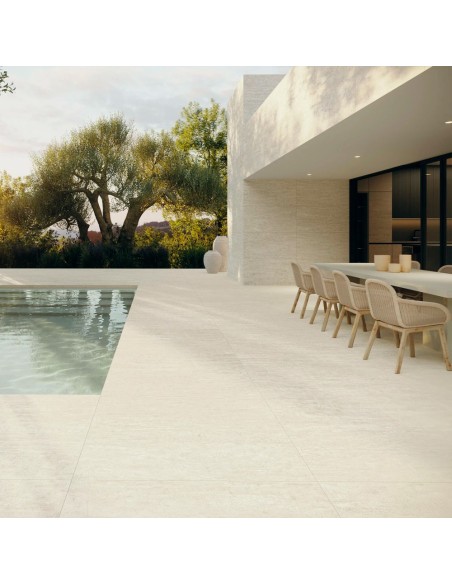 Porcelánico RIVERSIDE Ivory 60x120cm Grespania | Efecto piedra | Azulisimo