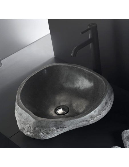 Lavabo sobre encimera RIO de Bathco | Lavabo de piedra | Azulisimo