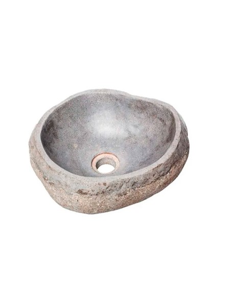 Lavabo sobre encimera RIO de Bathco | Lavabo de piedra | Azulisimo