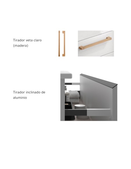 Mueble de baño CARMEN 2 cajones de Avila Dos