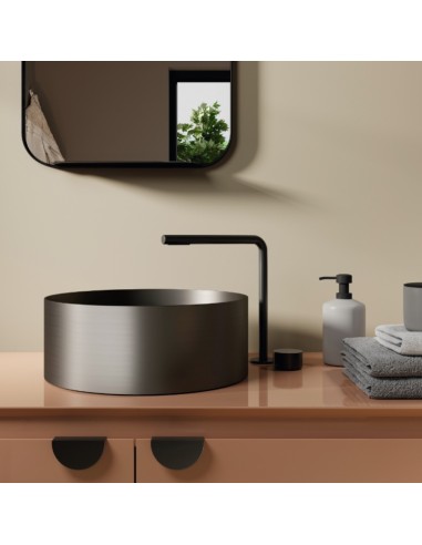Lavabo METAL de Mosavit | Lavabo acero inoxidable | Azulisimo