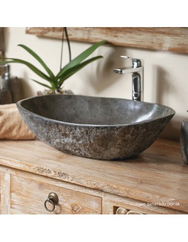 Lavabo de piedra TABARCA de Mosavit | Lavabo de piedra | Azulisimo