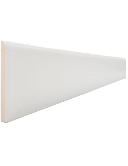Rodapié Blanco mate 10x60cm de Mainzu | Cerámica pasta blanca | Envío rápido
