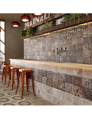 Muestra Azulejo TIN TILE Rusty Mix de Mainzu | Ref. PT02871