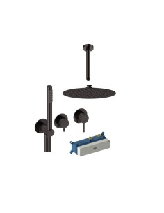Kit Grifo LOOP termoestático horizontal mural ducha de Sanycces