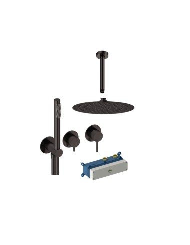 Kit Grifo LOOP termoestático horizontal mural ducha de Sanycces