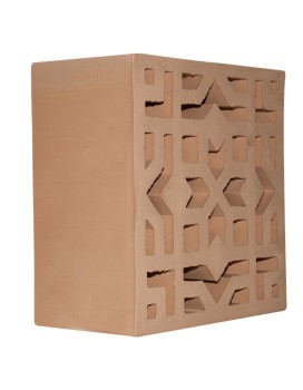 Celosía ISPAL ETHERNAL de Mainzu 20x20 cm | Azulisimo | Cerámica extruída