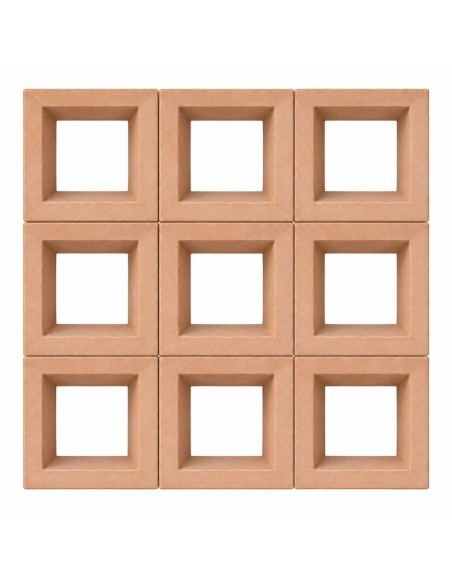 Celosía SQUARE ETHERNAL de Mainzu 20x20 cm | Azulisimo | Cerámica extruída